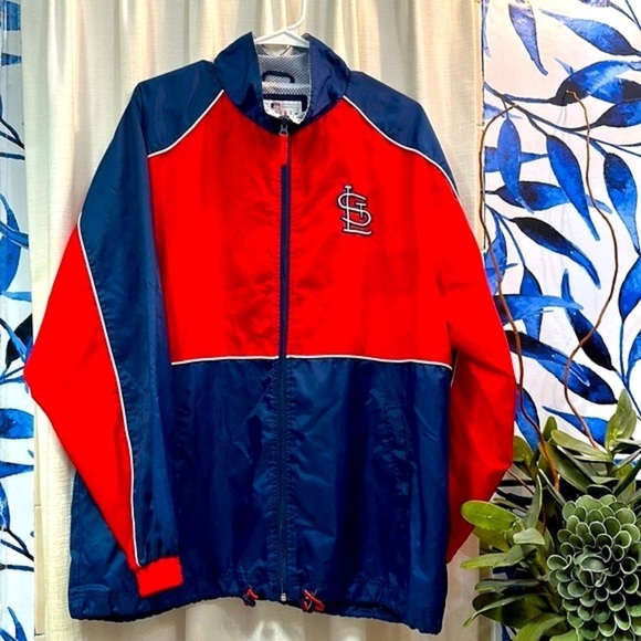 Men's Vintage Genuine Merchandise Saint Louis Cardinals Nylon Windbreaker Jacket - Picture 1 of 8